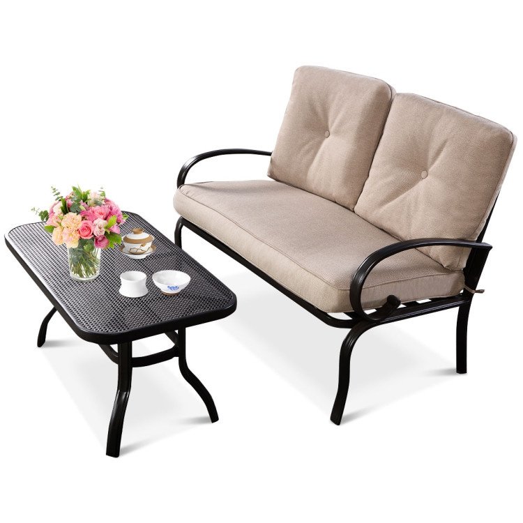 2-Piece Patio Coffee Table Seat from Decor 4 The Home
